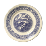 8 flat earthenware plates from the 70s made in Italy