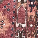 Tapis Turkmen afghan fait main 115x136cm