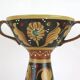 Deruta Santucci vase hand-painted terracotta signed numbered vintage Italy VA2