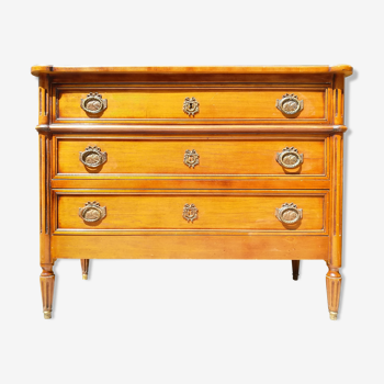 Commode style Louis XVI en merisier