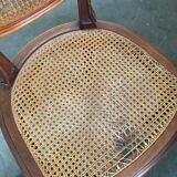 Table and six chairs in the Louis XVI style mahogany