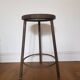 Vintage industrial tripod stool