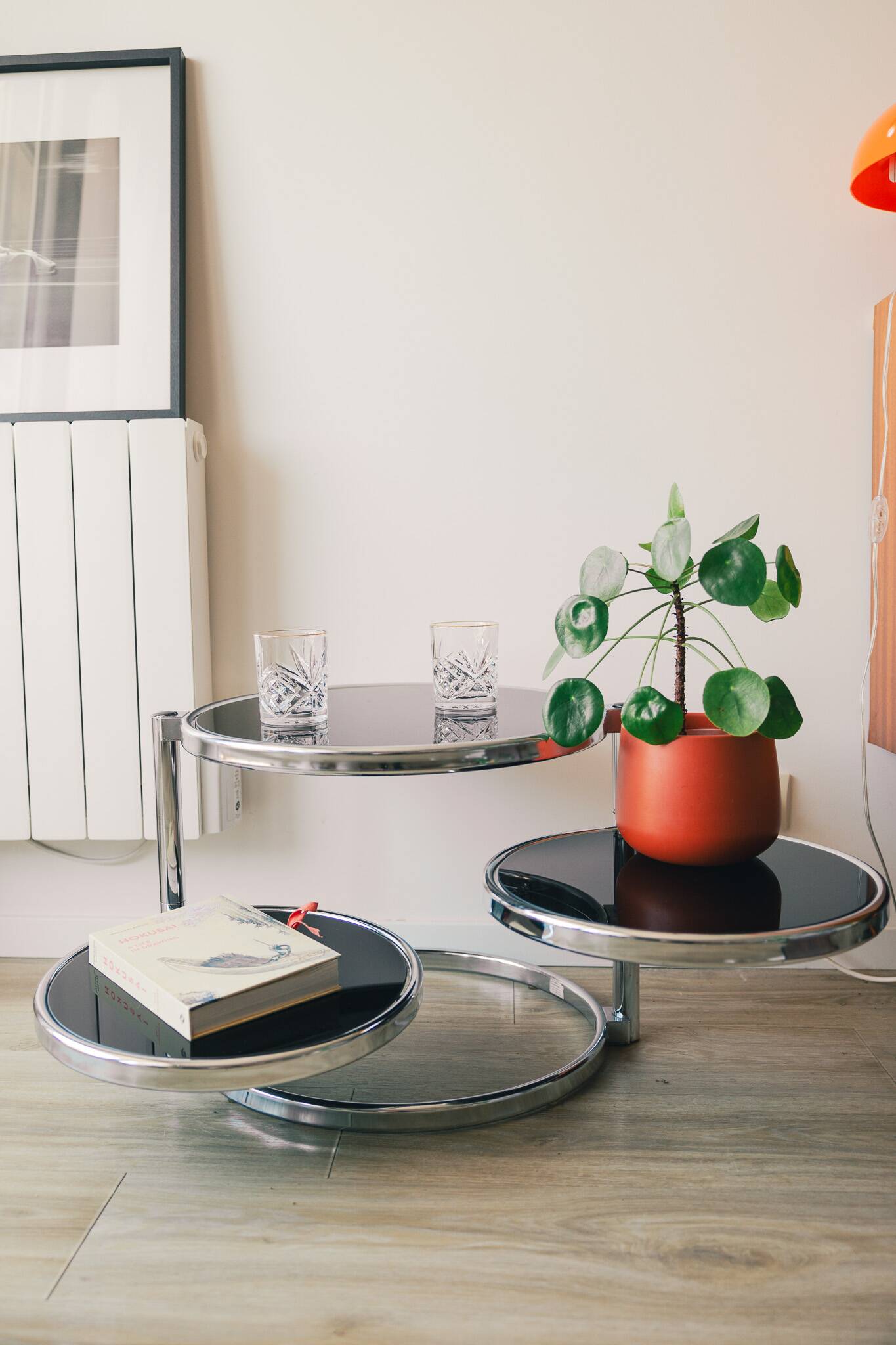 1970s three-tier coffee table