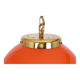 Orange glass pendant light by Peill Putzler, Germany, 1970.