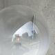 Italian wall lamp - gradient glass globe - 3 available