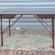 Former plumber folding workshop set restored industrial office table