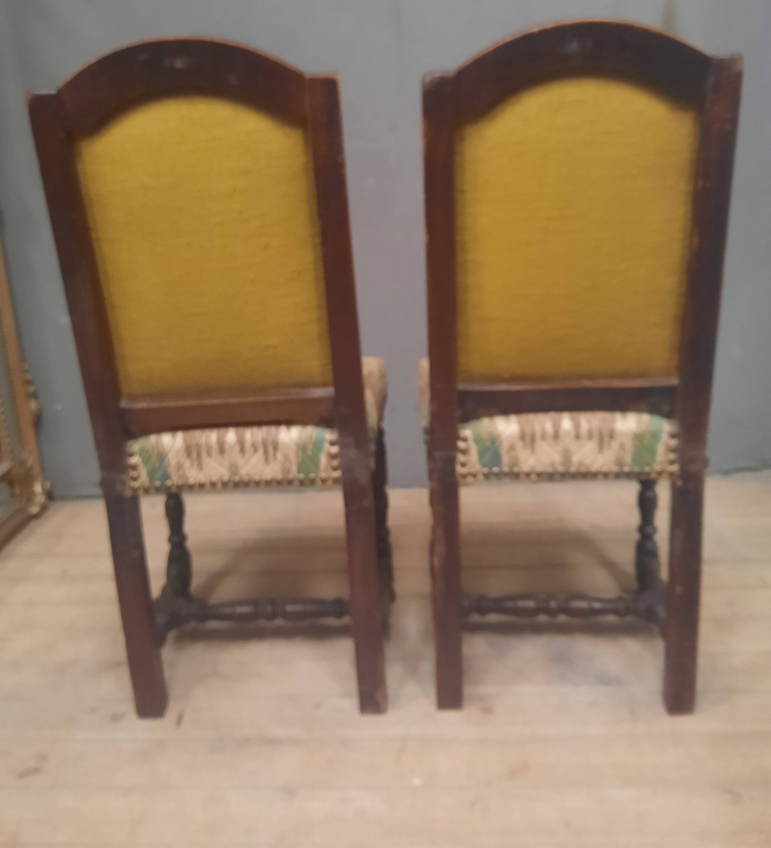 Pair of Louis XIII period chairs