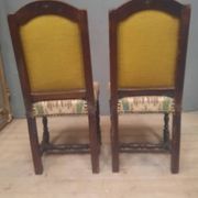 Paire de chaises d'époque Louis XIII