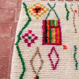 Azilal Moroccan Rug – Colourful Berber Symbols Wool Area Rug | 300x250