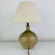 Vintage stoneware globe lamp