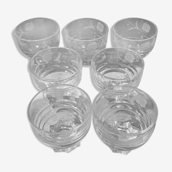 Verres à digestif lot de 7 verres vintage année 50