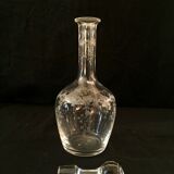 Engraved patterned glass carafe, late 19th century