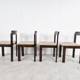Set of 4 seventies dining chairs