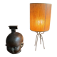 Lampe en rafia