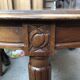 1930s walnut wood dining table