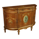 Buffet en bois peint et doré italien du 20e siècle