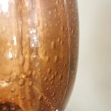 Grande coupe "de mariage" en verre de Biot de 40cm