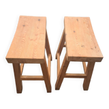Solid pine stool