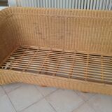 Rattan bench