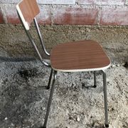 Old chair kitchen formica brown