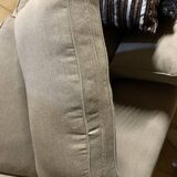 Pair of sofas 2 place beige wool