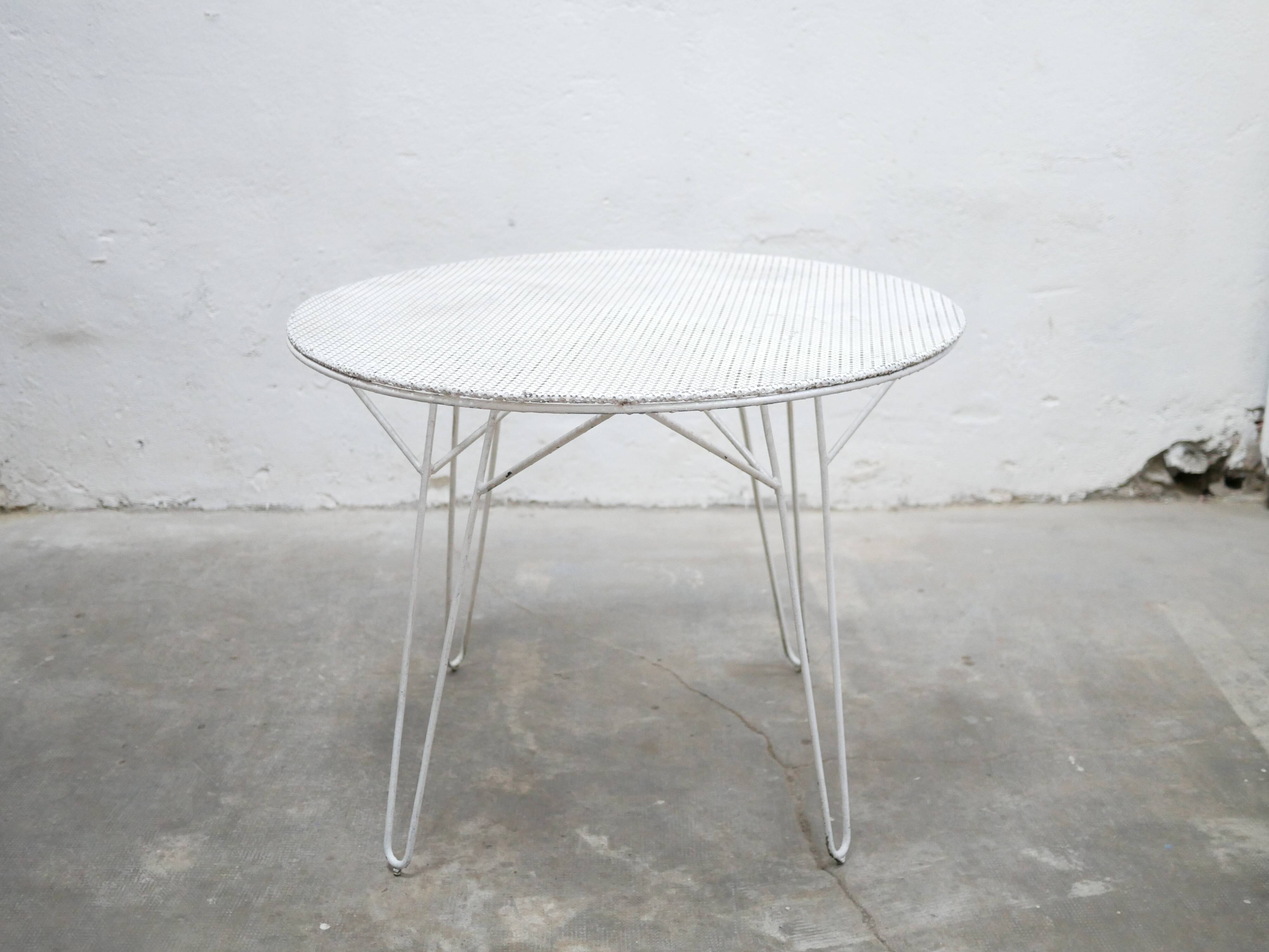 Vintage garden table by Mathieu Matégot