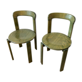 Set of 2 Bruno Rey design chairs