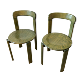 Lot de 2 chaises design Bruno Rey éditions Dieteker