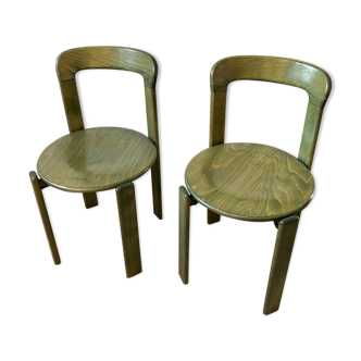 Set of 2 Bruno Rey design chairs