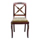 Solid mahogany chair, Restoration period, 19th century
