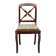 Solid mahogany chair, Restoration period, 19th century