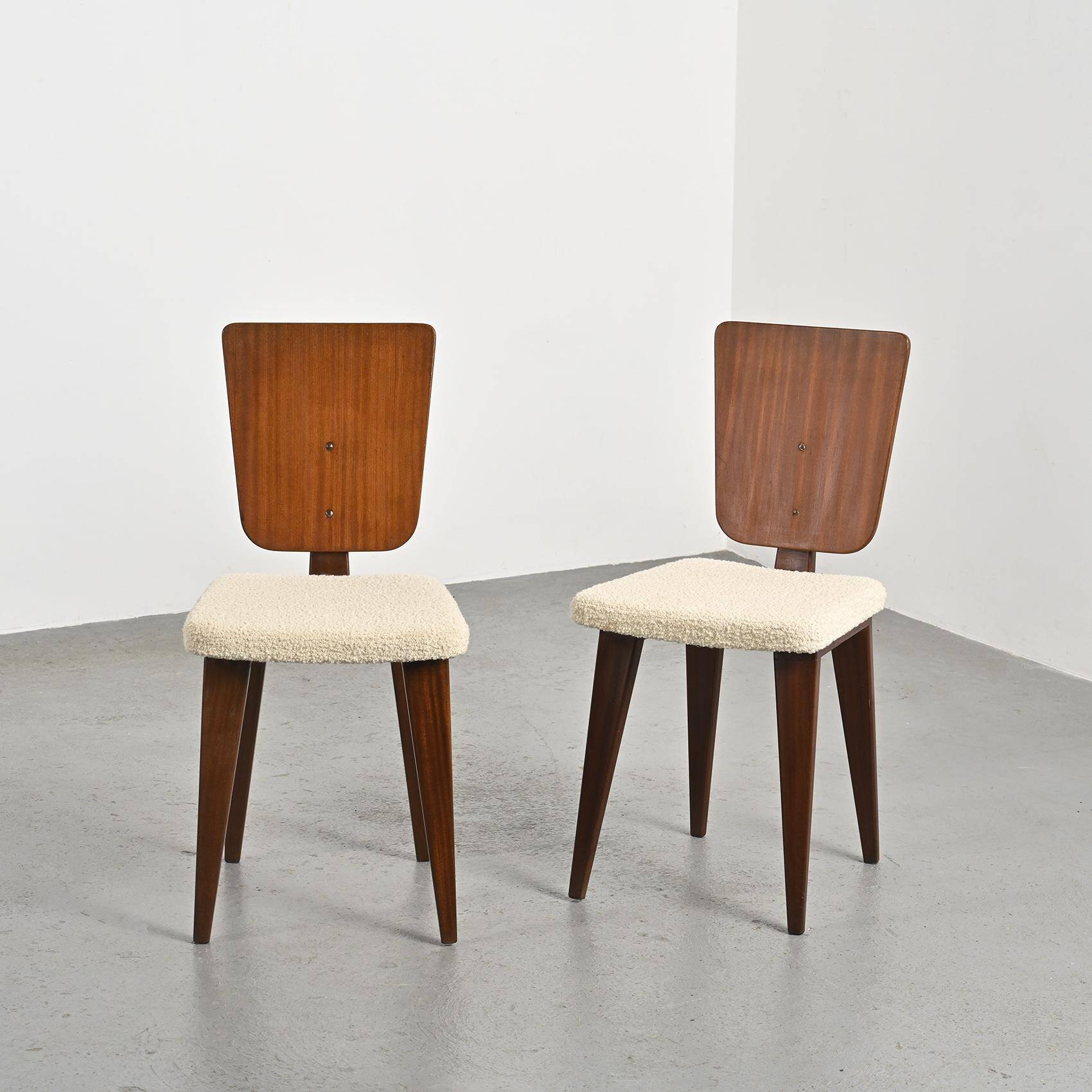Modernist chairs by André Sornay, Lyon, 1950s