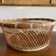 Large XL basket in braided rattan