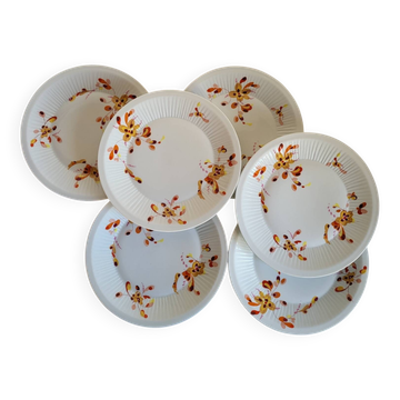 6 Assiettes à Dessert en Porcelaine Haviland France Limoges
