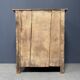 Old marbled ochre yellow French farmhouse cabinet