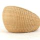 Set of 2 vintage Ikea wicker armchairs "donut"