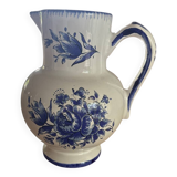 Pitcher signed Renoleau, Angoulême Art Pottery
