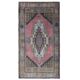 Vintage Turkish Oushak Handmade Wool Cotton Pink Area Rug 125x242