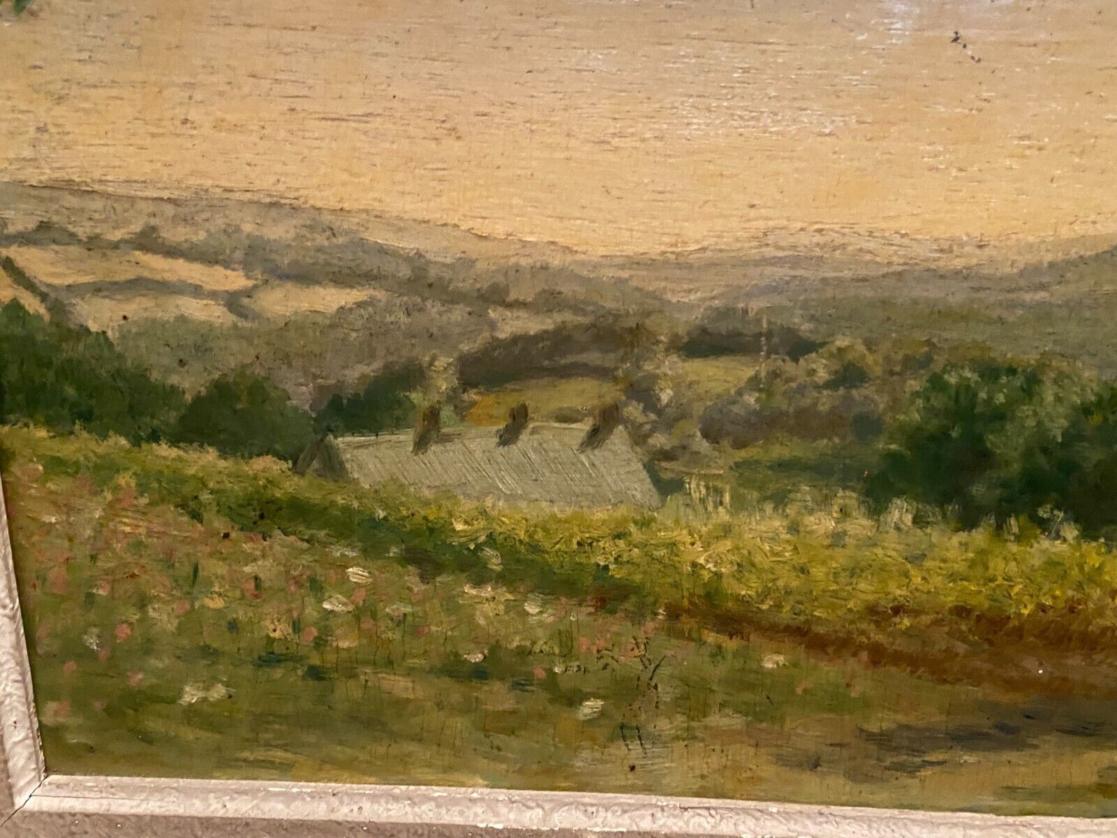 Tableau André Giraud 1925-1997 ancien Ministre des Armées Collines verdoyantes