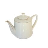 Selfish white porcelain teapot