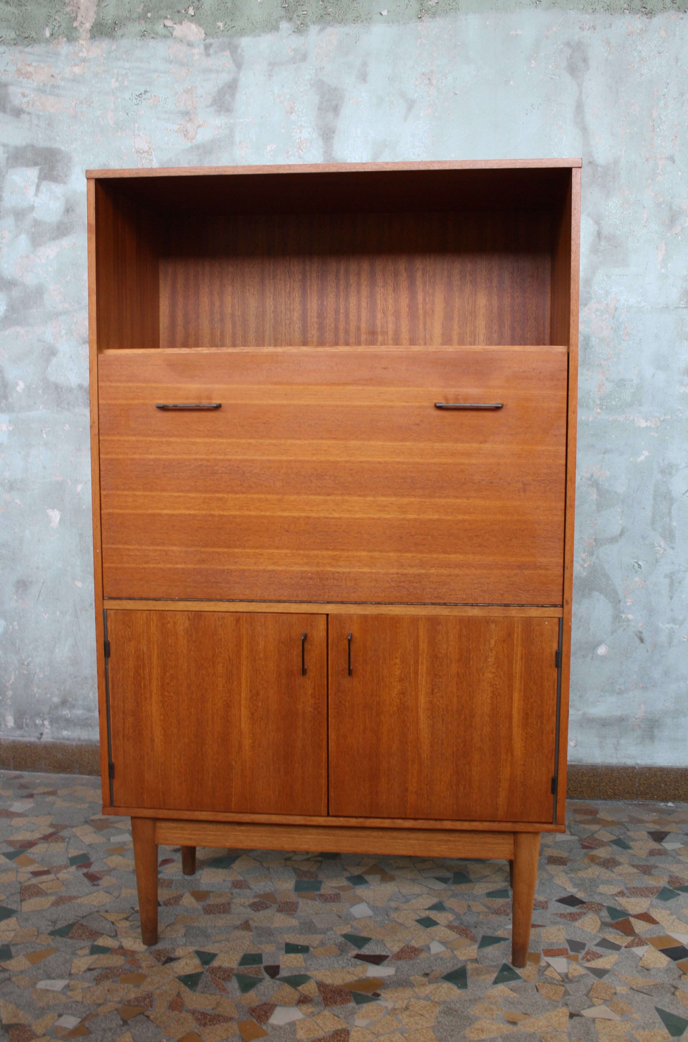 Secretary teck vintage oak