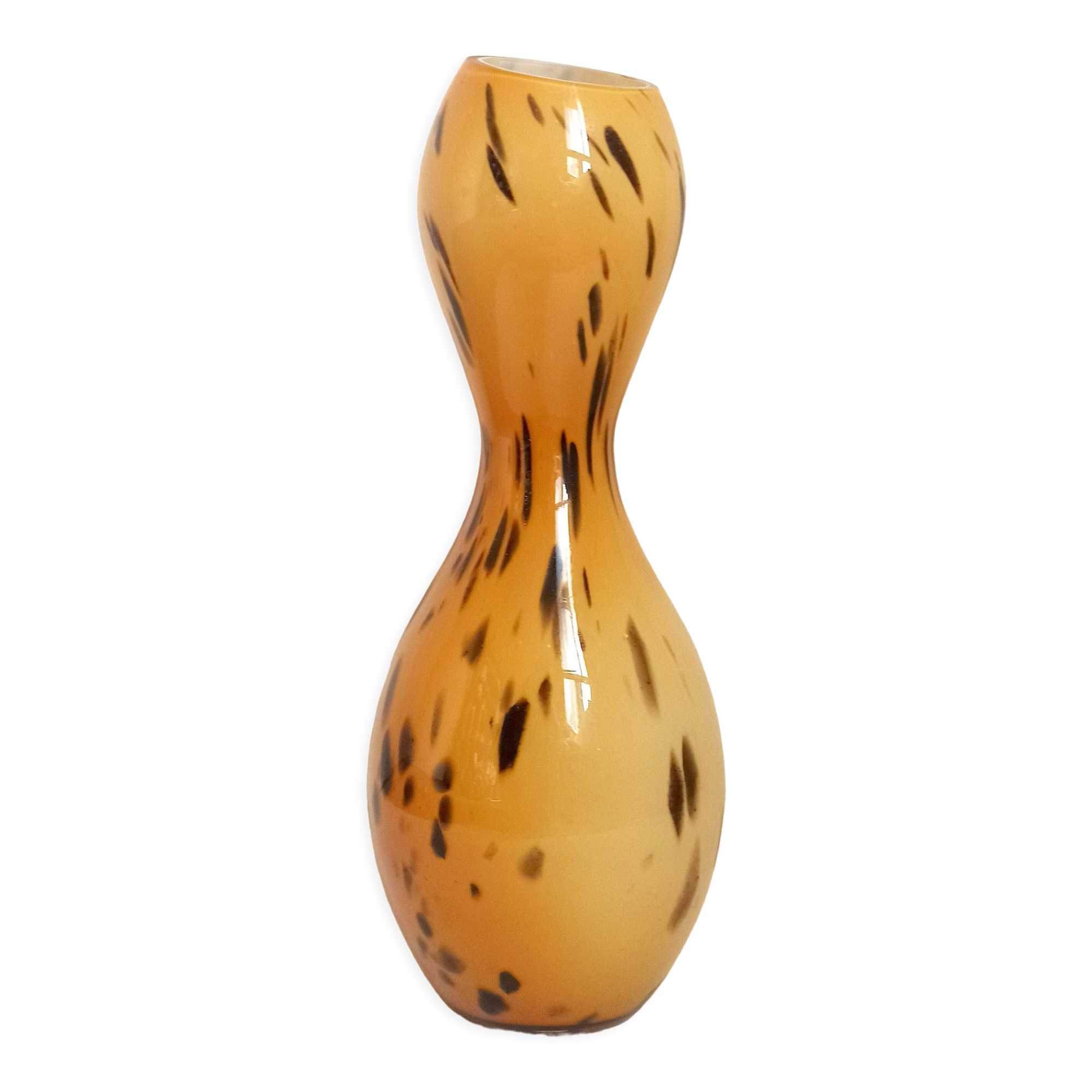 Vase Murano années 60 motifs léopard