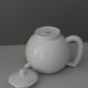 Théière en porcelaine blanche de la Manufacture Arzberg, West Germany