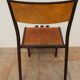 Lot de 4 chaises d'école Mullca 510 vintage