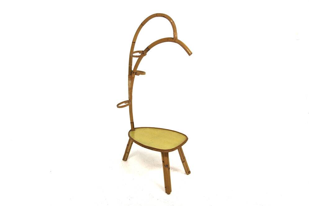 Rattan and Formica planter, Sweden, 1970
