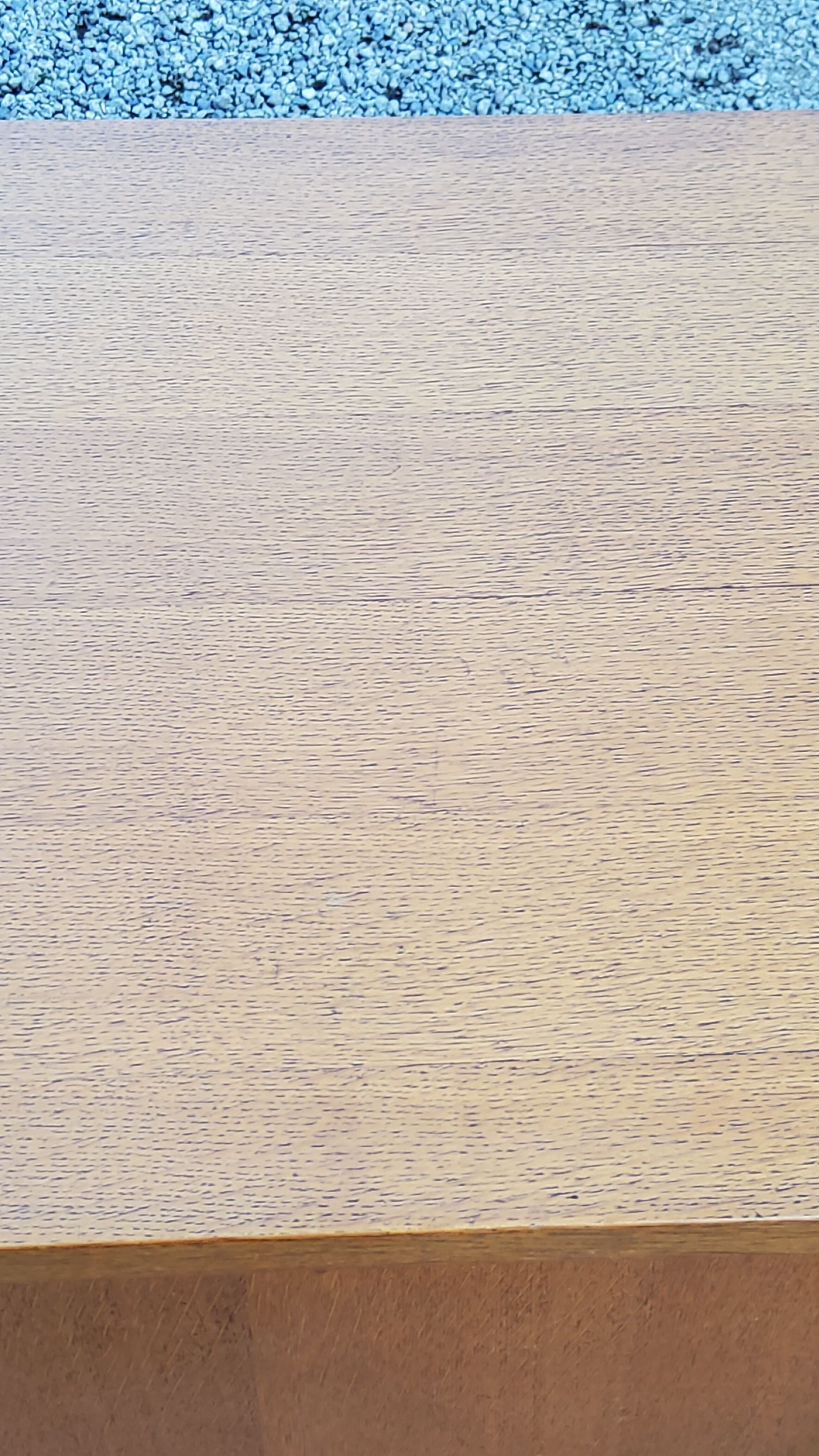 Vintage gold blond oak row 3 sliding doors