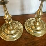 Pair of brass candlesticks