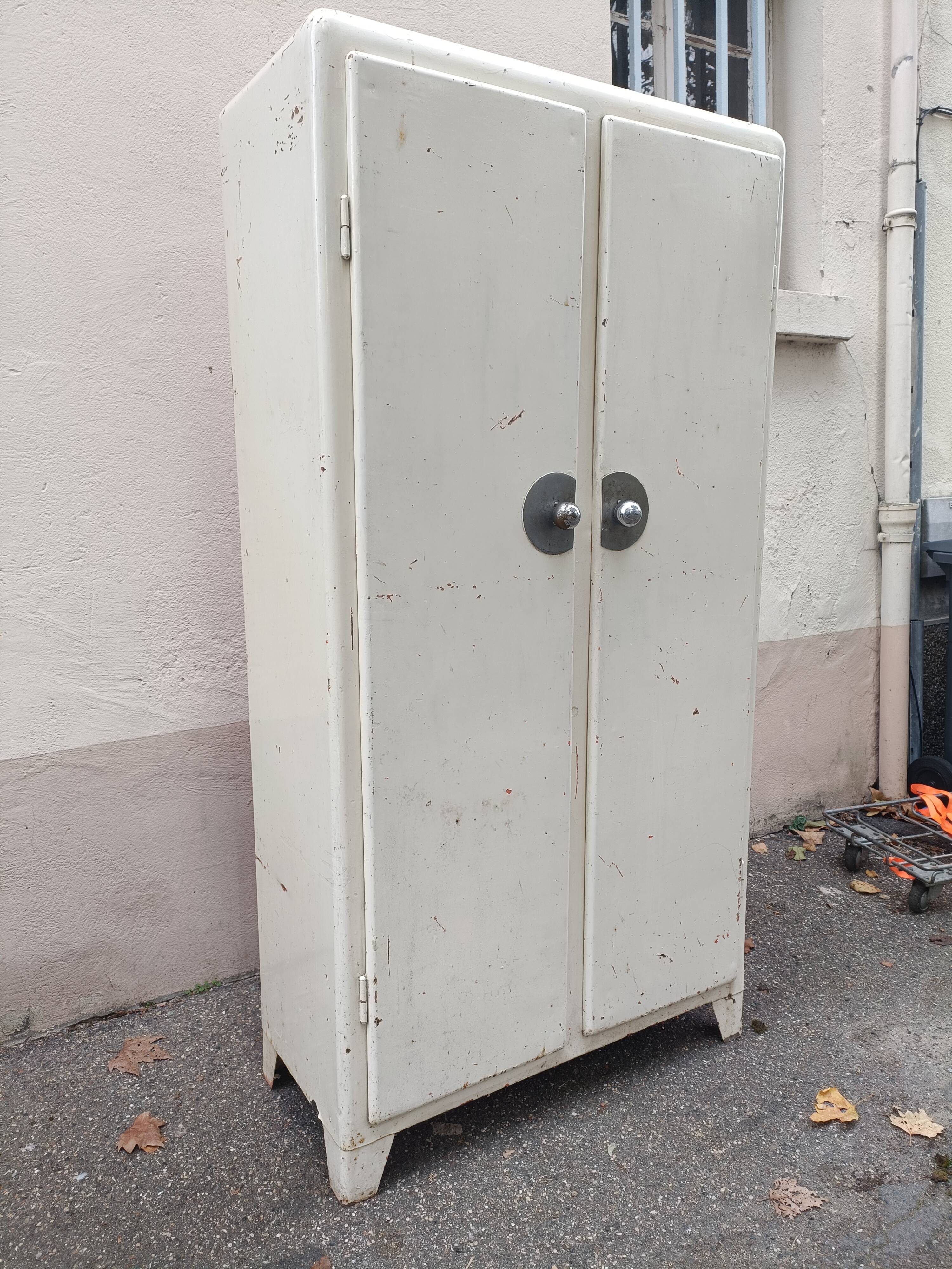 Metal cabinet industrial kitchen