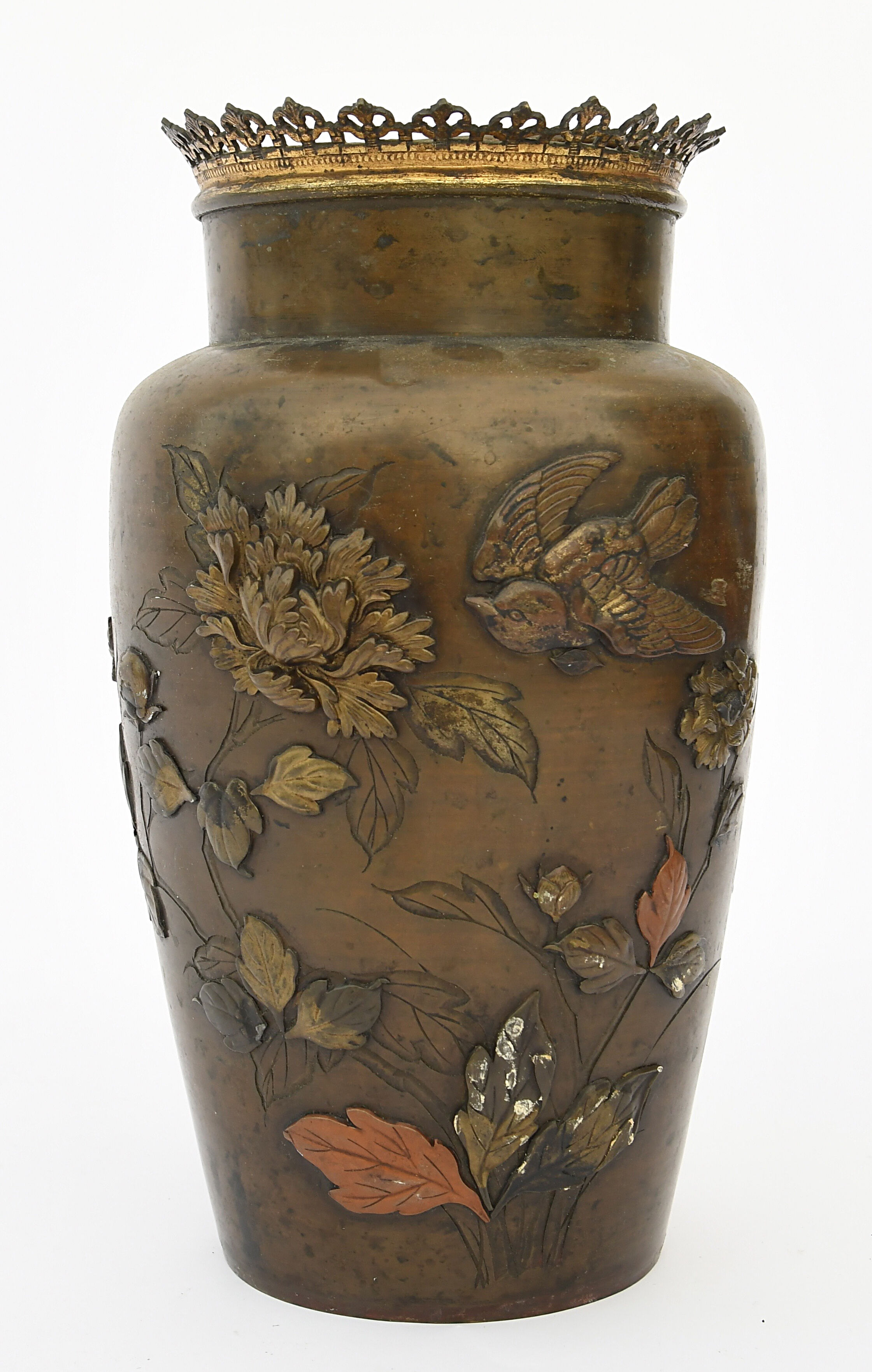 Asian bronze vase