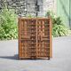 Folding wooden baby park on wheels, vintage park